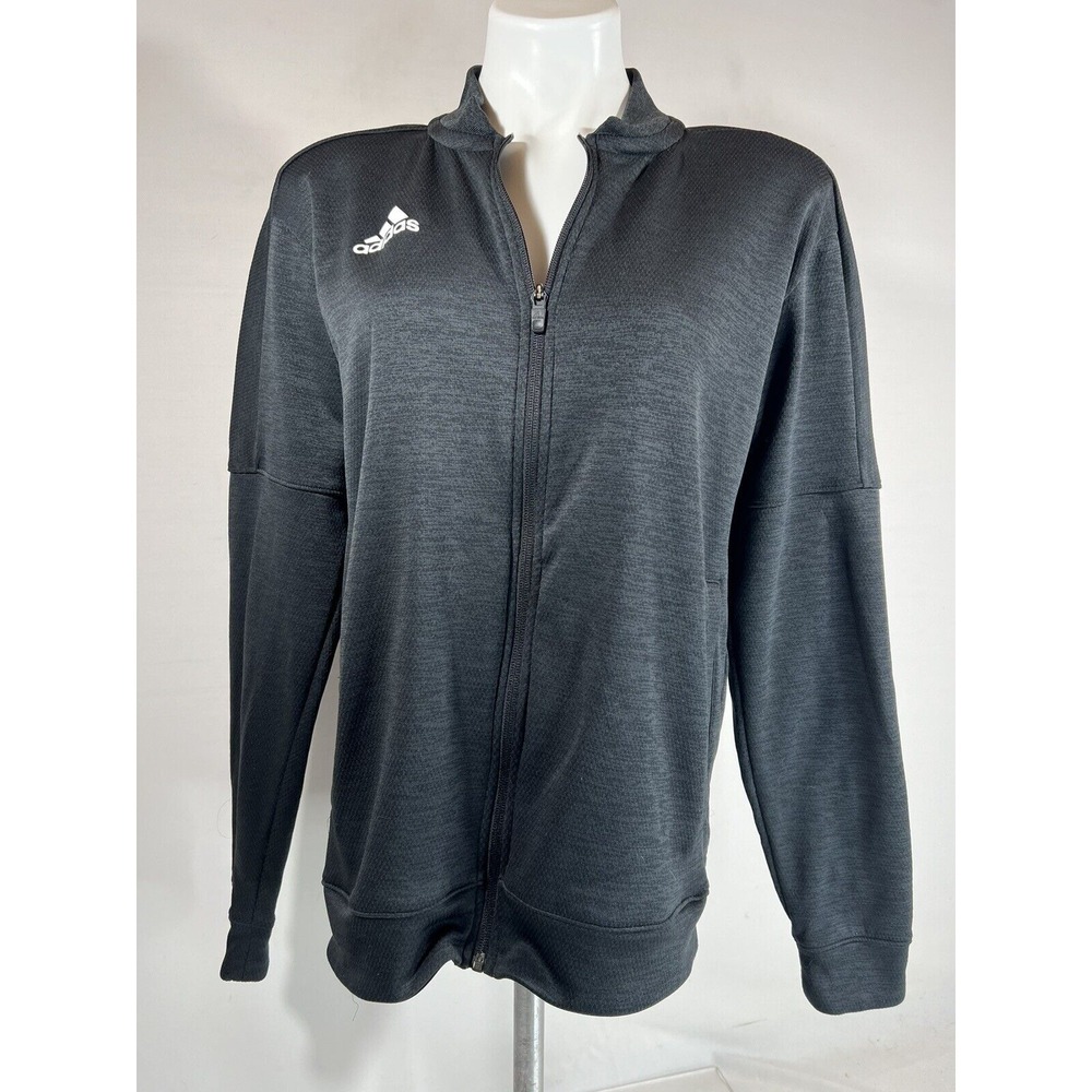 Adidas Jacket‎ Womens Small Black Climalite Full Zip Track Athletic 3 Stripe